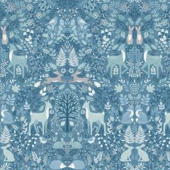 Foxwood Dusk Trail Blue 014/B | Quilting Fabric | Makower