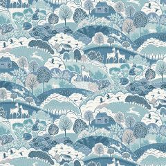 Foxwood Hills Blue 016/B | Quilting Fabric | Makower