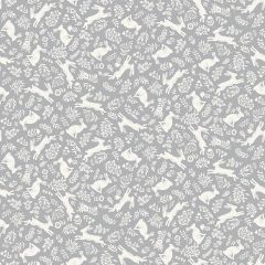 Foxwood Bunnies Silver Grey 018/S | Quilting Fabric | Makower