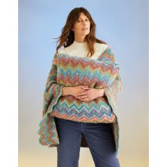 10707: Ripples Blanket & Cushion | Sirdar Jewelspun with Wool Chunky