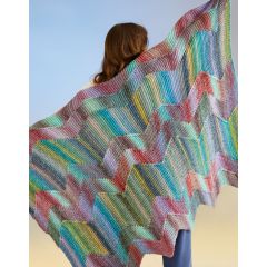 10708: Making Waves Blanket | Sirdar Jewelspun with Wool Chunky
