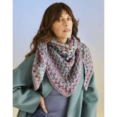 10711: Sea Shells Shawl | Sirdar Jewelspun with Wool Chunky