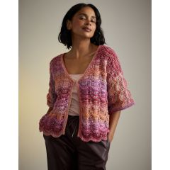 10715: Hot House Flowers Cardigan | Sirdar Jewelspun Aran