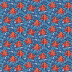 Deep Blue Sea: Octopus Dark Blue 140B8 | Makower UK | Quilting Cotton