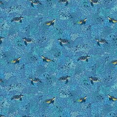 Deep Blue Sea: Turtles Blue 143B | Makower UK | Quilting Cotton