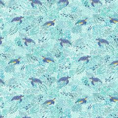 Deep Blue Sea: Turtles White 143W | Makower UK | Quilting Cotton