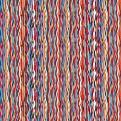 Deep Blue Sea: Wave Stripe Dark Blue 144B8 | Makower UK | Quilting Cotton