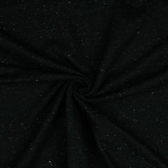 Cosy Colors Cotton Sweatshirt Fleece: Black Fleck | Dressmaking Fabric