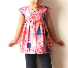 Geranium Dress and Top 0-5yrs | Made By Rae