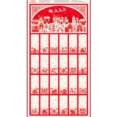 Scandi Fold Up Advent Calendar Panel | Makower | Christmas Fabric