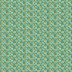Scallop Green 2611/G | Luxe Makower | Quilting Cotton Fabric