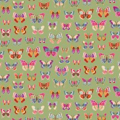 Butterflies Green 2613/G | Luxe Makower | Quilting Cotton Fabric