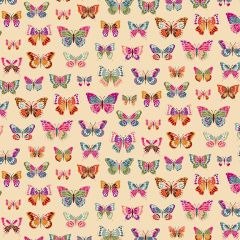 Butterflies Cream 2613/Q | Luxe Makower | Quilting Cotton Fabric