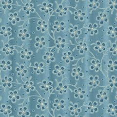 Columbine Bluebonnet 606B | Edyta Sitar Cocoa Blue | Quilting Fabric