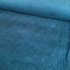 Cotton 4.5 Wale Washed Corduroy: Teal