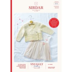 5315: Baby Girls Crochet Cardigan