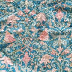 Hummingbird Floral Digital Bubs Fleece: Turquoise | Dressmaking Fabric