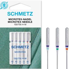 Schmetz Microtex Sewing Machine Needles: 60-80