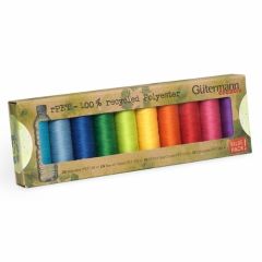 Gutermann Thread Set: Sew-All: Recycled: Bright Colours 10 Reels
