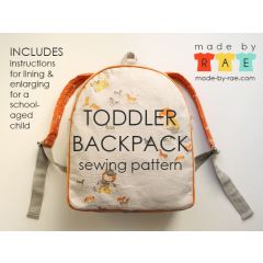 Toddler Backpack | Made by Rae | PDF Sewing Pattern