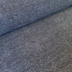 Dotted Arcs | Sevenberry Nara Homespun Indigos | Cotton Fabric