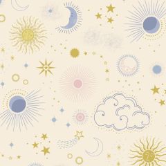 Celestial Skies on Cream A754.1 | Lewis & Irene | Quilting Cotton
