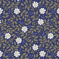 Celestial Flowers on Dusk A756.2 | Lewis & Irene | Quilting Cotton