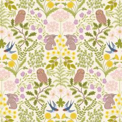 Clearbury Down Summer on Cream A813.1 | Lewis & Irene | Quilting Cotton