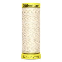 Gutermann Linen Thread: 4011 Cream | 50m | Natural Durability