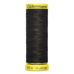 Gutermann Linen Thread: BLK/7272 Black | 50m | Natural Durability