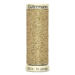 Gutermann Metallic Effect Thread: 24 Gold | 50m | Sparkle