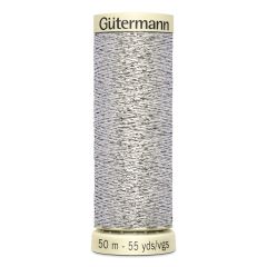 Gutermann Metallic Effect Thread: 41 Silver | 50m | Sparkle