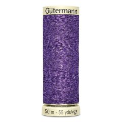 Gutermann Metallic Effect Thread: 571 Purple | 50m | Sparkle