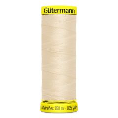 Gutermann Maraflex: 169 Cream | 150m | Elastic Sewing Thread