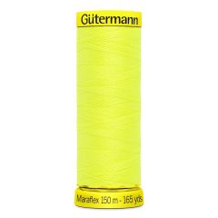 Gutermann Maraflex: 3835 Neon Yellow | 150m | Elastic Sewing Thread