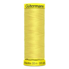 Gutermann Maraflex: 580 Yellow | 150m | Elastic Sewing Thread