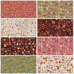 Autumn Days Fat Quarter Bundle | Makower | Quilting Fabric
