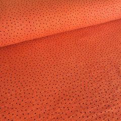 Linen Look Cotton Shirting Spot: Pumpkin