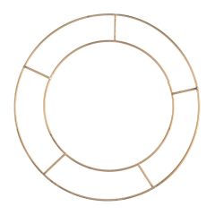 Wire Wreath Base 30.5cm Gold Coloured | Haberdashery