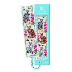 Cats Bookmark Cross Stitch Kit | Textile Heritage 