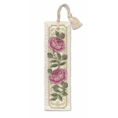 Damask Rose Bookmark Cross Stitch Kit