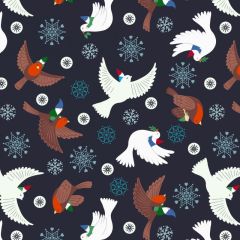 Hygge Glow: Flying Tomte: Charcoal: Bolt End