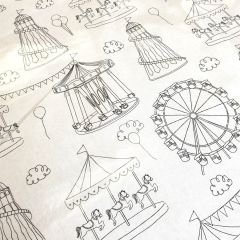 Carnival Mono | Cotton PVC Table Covering | Interiors Fabric