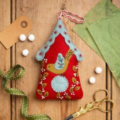 Folk Birdhouse Felt Craft Mini Kit | Corinne Lapierre Sewing