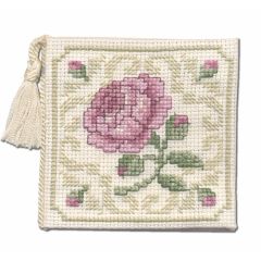 Damask Rose Needle Case Cross Stitch Kit
