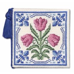 Delft Tulip Needle Case Cross Stitch Kit