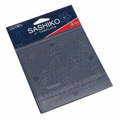 Sashiko Template: 4in: Seigaiha (Waves) 