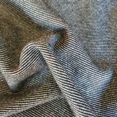 Speckled Diagonal Stripe Wool Mix | Dressmaking Fabric