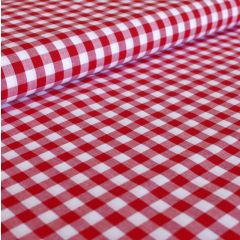 Yarn Dyed Cotton Gingham: Red