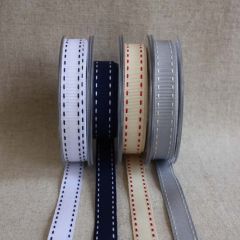 Stitched Grosgrain Ribbon: 15mm